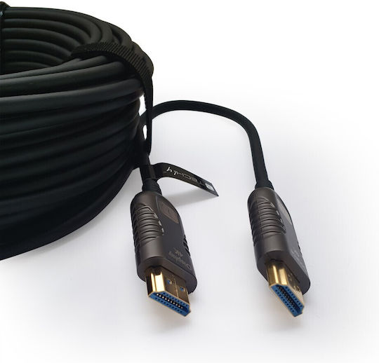 Techly HDMI 2.0 Премиум Високоскоростен 4K 60Hz HDR Кабел HDMI Мъжки - HDMI Мъжки 10м Черен