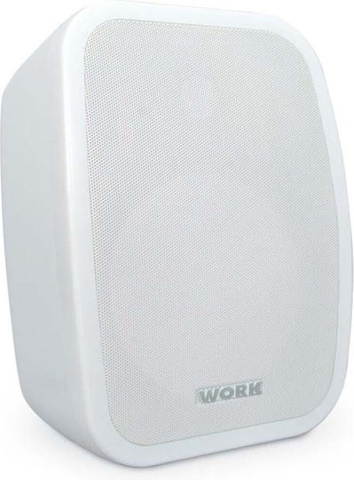 Work NEO 6A Active Wall Mount Speakers Pair 20x17.5x29cm White