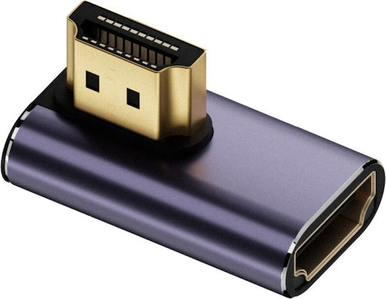 4smarts Set Adaptoare HDMI 8K 4 Bucăți Conector Cuplare Cablu În Sus În Jos Lateral Gri 541489