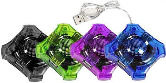 Esperanza EA150 USB 2.0 4 Port Hub with USB-A Connection Blue