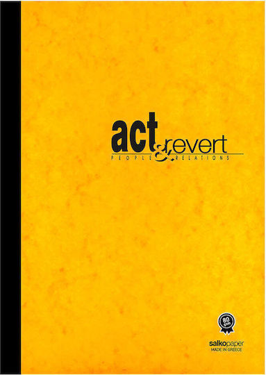 Salko Paper Τετράδιο Ριγέ 2 Θεμάτων Act & Revert