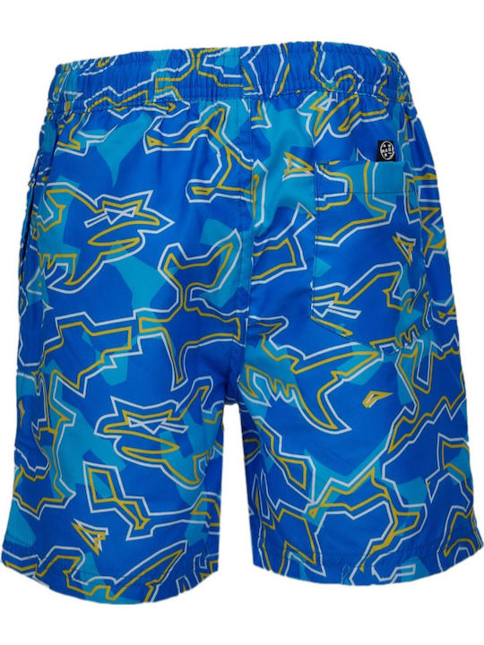 Maui & Sons Kinder Badeanzug Badeshorts Blau