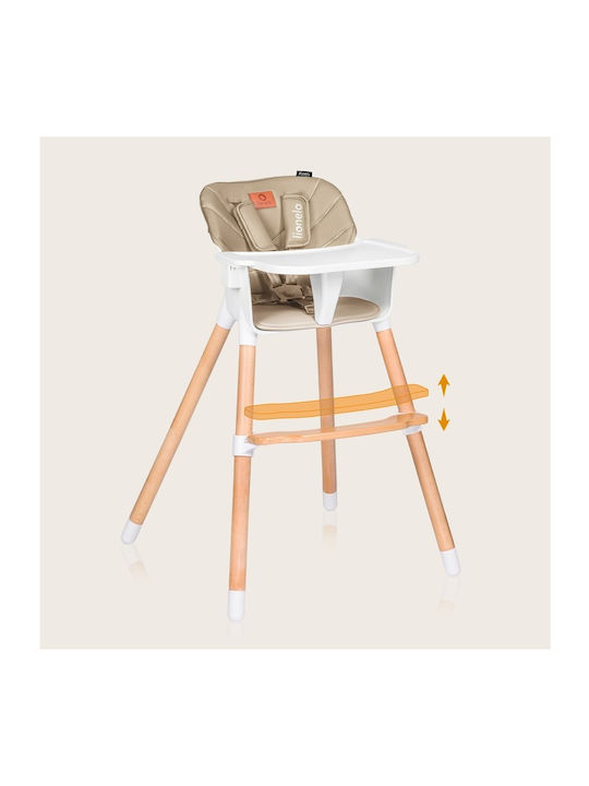 Lionelo Koen Καρεκλάκι Φαγητού 2 in 1 Beige Sand