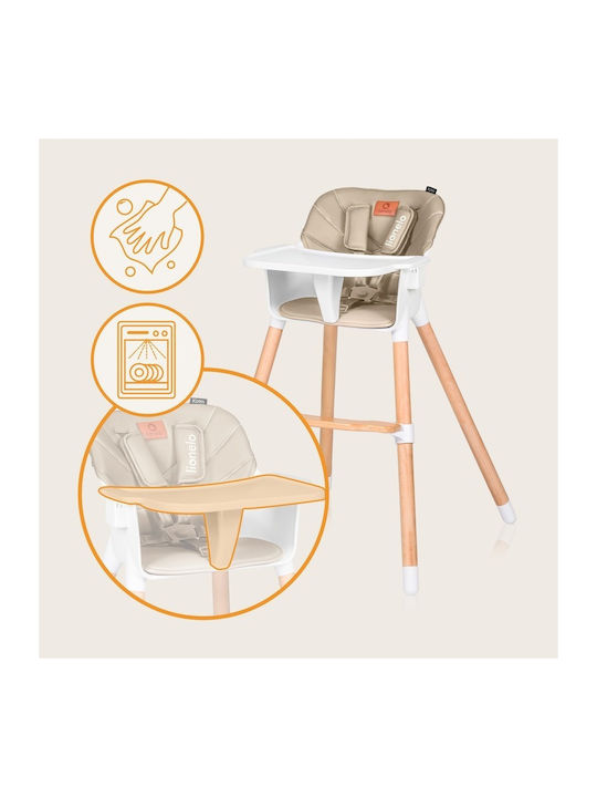 Lionelo Koen Καρεκλάκι Φαγητού 2 in 1 Beige Sand