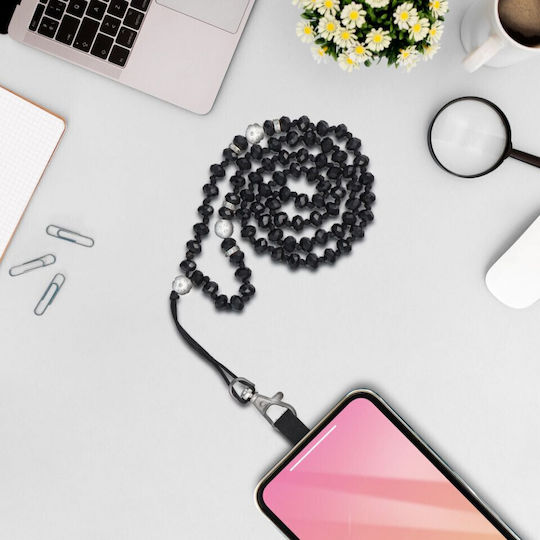 Neck Strap for Mobile Phones Black