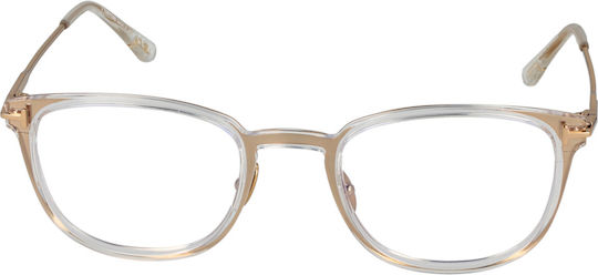 Tom Ford Optical Frame Ft5694-b 030 52 Titanium & Blue Filter