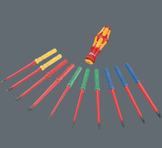 Wera Kraftform Kompakt Screwdriver with Interchangeable Tips