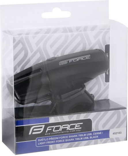 Force Shark Rechargeable Front Bicycle Light 700 Lumens