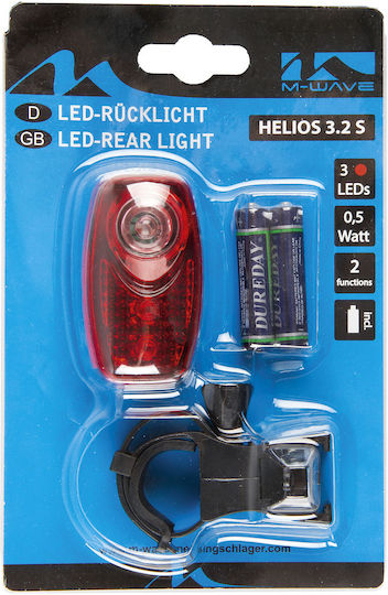 M-Wave Helios K 3.2 S Οπίσθιο Φως Ποδηλάτου