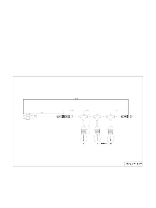 Trio Lighting Lichterkette für den Außenbereich