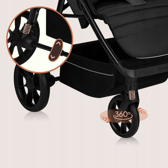 Lionelo Mira Cărucior pentru Bebeluși Potrivit de la 6+ Luni Gri Grafit 10.5kg