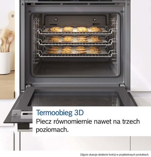 Bosch Φούρνος άνω Πάγκου 71lt Π59.4εκ. Μαύρος