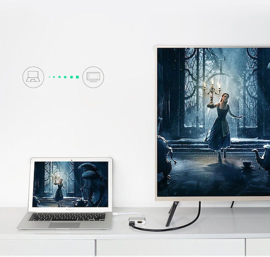 Adaptor Video Ugreen Md115 Mini Displayport Mascul La Vga Feminin 1080p/60hz 1 X Hdmi M 4k/30hz Alb