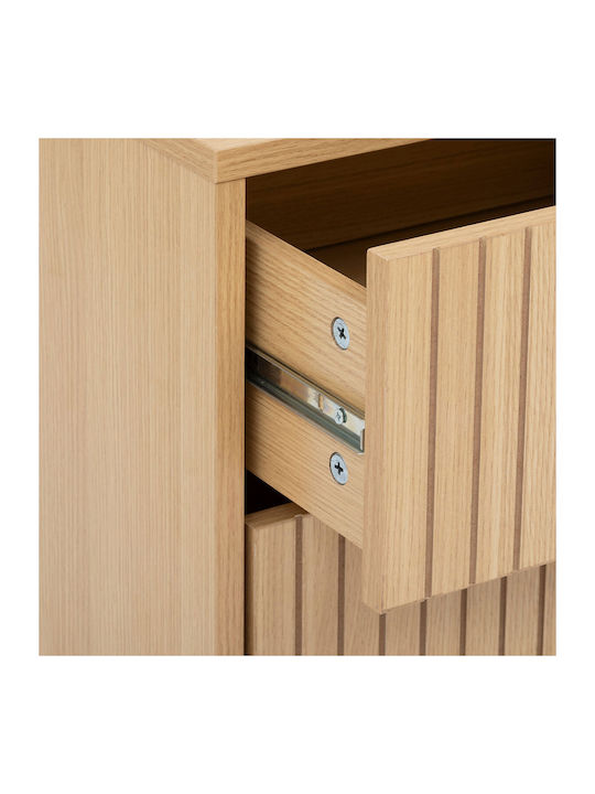 Nachttisch Tasso Beige 40x40x52.5cm