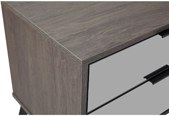 Комод Specchio Дървен Черен 58x39x55см
