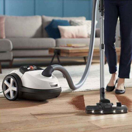 Philips Performer Прахосмукачка 900W С торба 4лт Бял