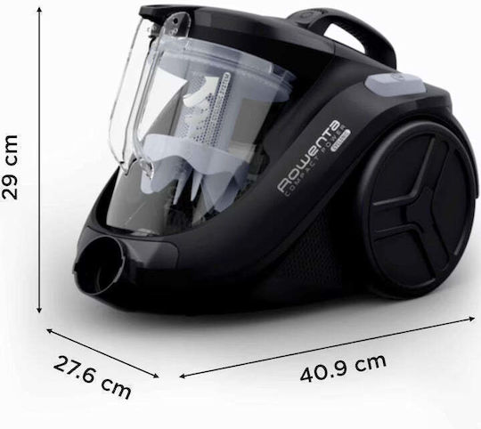 Rowenta RO3725EA Staubsauger 750W Beutellos 1.5Es Schwarz