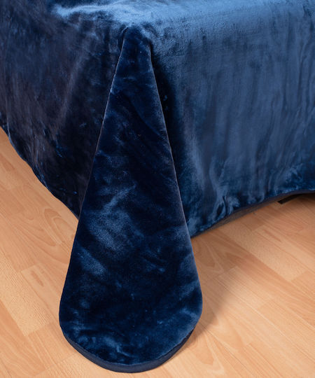 Silk Fashion Μονή 160x220εκ. Μπλε