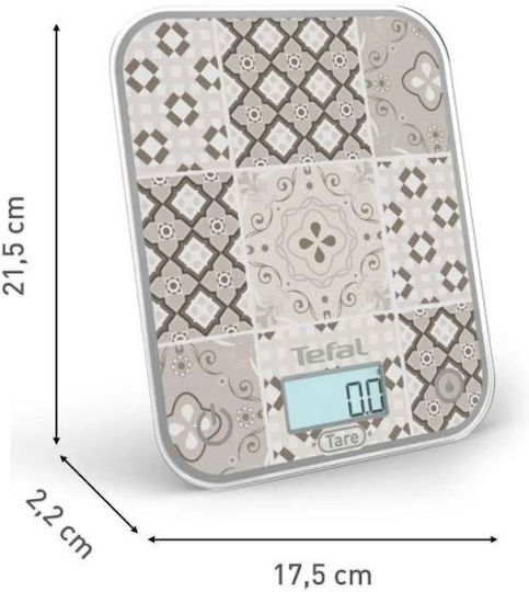 Tefal OPTISS Ψηφιακή Ζυγαριά Κουζίνας έως 5kg Γκρι