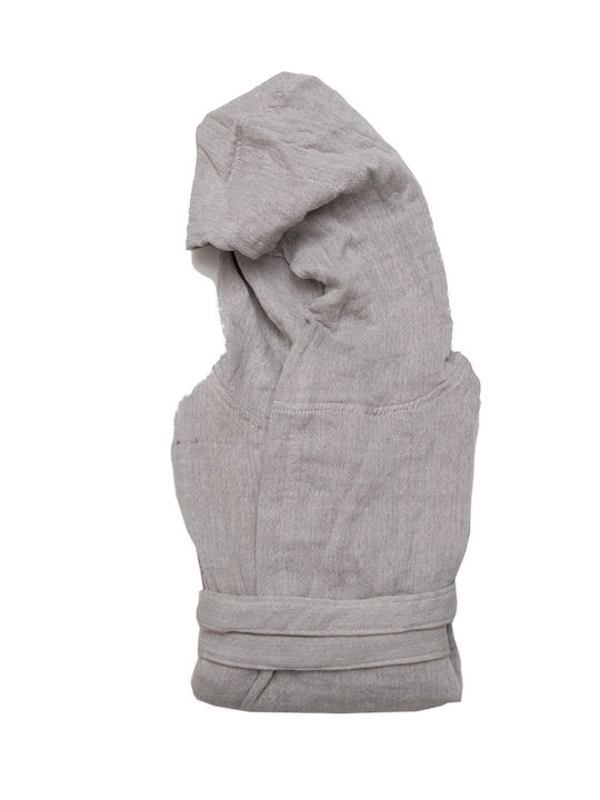 Anna Riska Μπουρνούζι με Κουκούλα Grey 420gr/m²