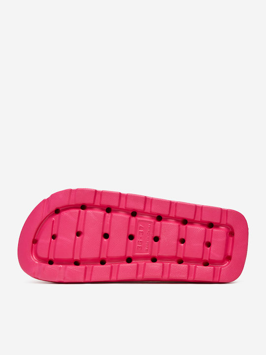 Slides Cu Platformă În Culoare Fuchsia