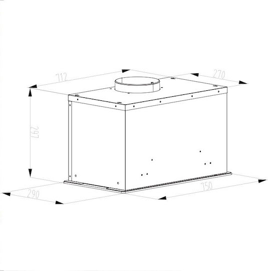 Gruppe Incognito 750 Ventilation Mechanism 75cm Black