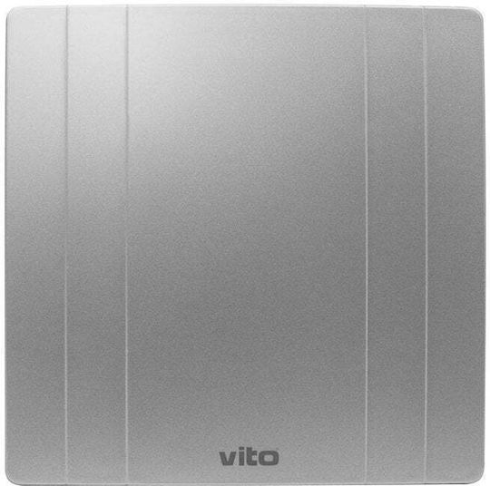 Vito Venti 8005170 Επιτοίχιος Εξαεριστήρας Μπάνιου 100mm Ασημί