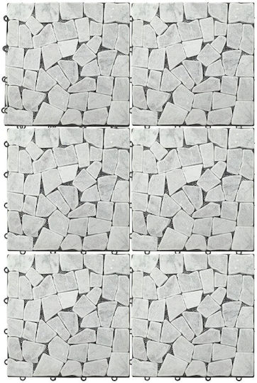Комплект плочки Artelibre Stone White 30.5x30.5x2см 6бр 06512920