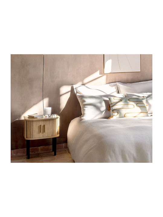 Nachttisch Colva Beige 40x40x53cm