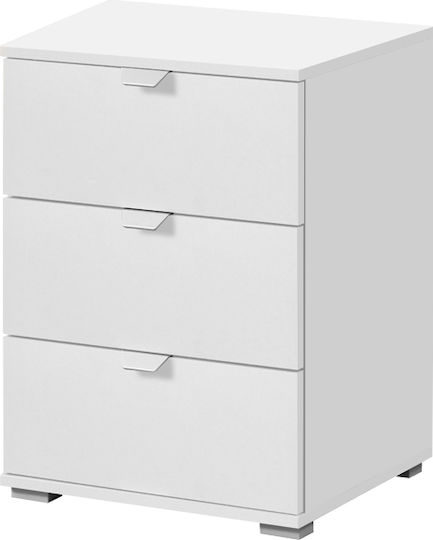 Nachttisch Duero 3F White pit 45x40x63cm