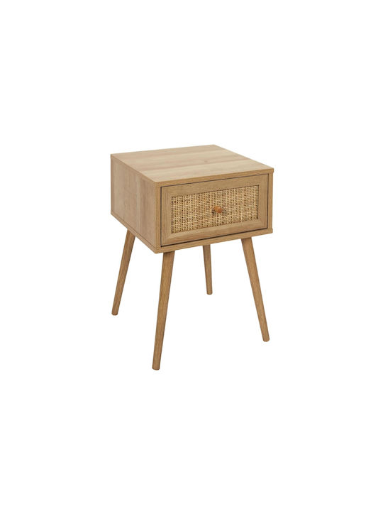 Κομοδίνο Ξύλινο Μπεζ 39x55.4x39cm