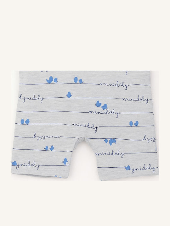 Evita Babystrampler Kurzärmelig Grey Blue