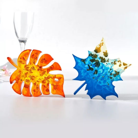 Silicone Mold Coaster Plane Tree Leaf 12x12cm