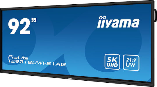 Iiyama TE9218UWI-B1AG Afișaj Public LCD VA 4K UHD 92" Cu Ecran Tactil