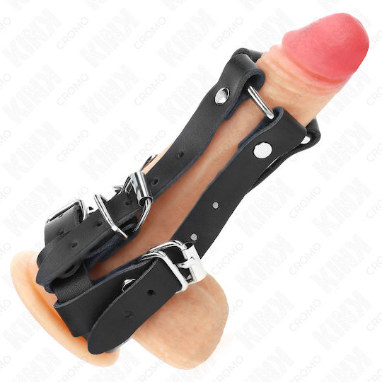 Kink Inel Cock Piele Negru