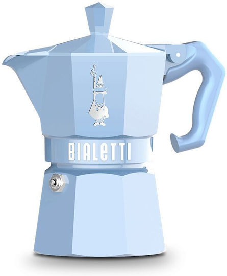 Moka Espressokocher Für Den Herd Blau