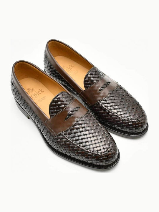 Leder Herren Mokassins in Braun Farbe