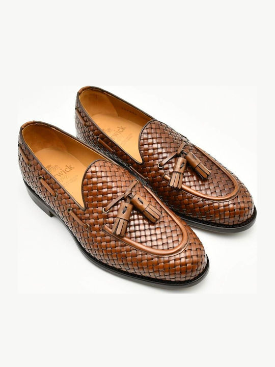 Δερμάτινα Ανδρικά Loafers σε Καφέ Χρώμα
