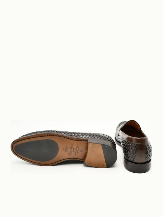 Leder Herren Mokassins in Braun Farbe