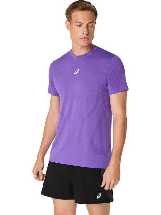 Road Seamless Αθλητικό T-shirt Μωβ