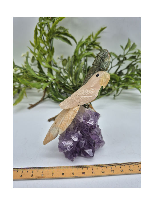 Carved Parrot Semi-Precious Stones Decorative Natural Stones