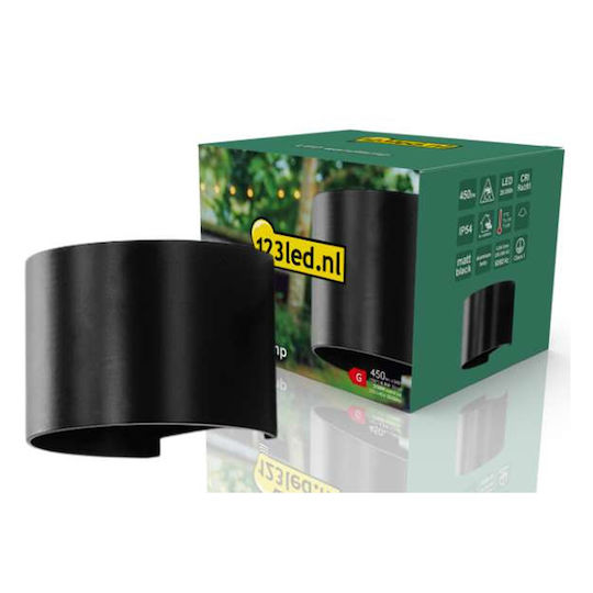 123led Επιτοίχιο Εξωτερικό Φωτιστικό LED IP54 5.5W Διπλής Δέσμης