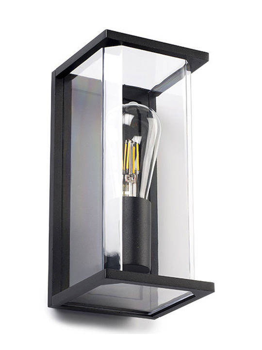 123led Επιτοίχιο Εξωτερικό Φωτιστικό E27 IP44 15x13x27εκ.