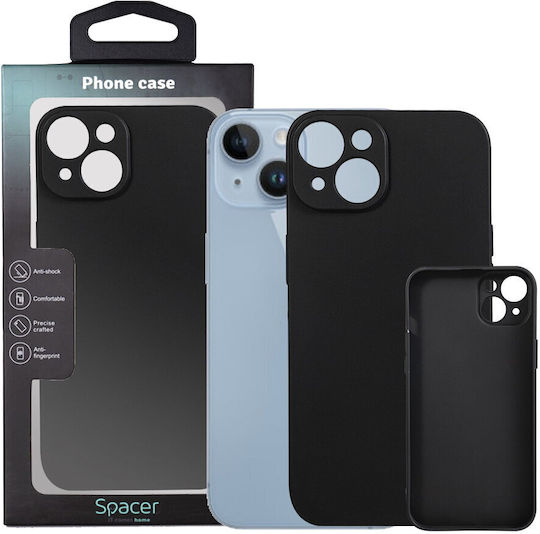 Husă Telefon Spacer iPhone 14 Spacer Grosime 1.5 Mm Material TPU Flexibil Negru sppc-ap-ip14-tpu