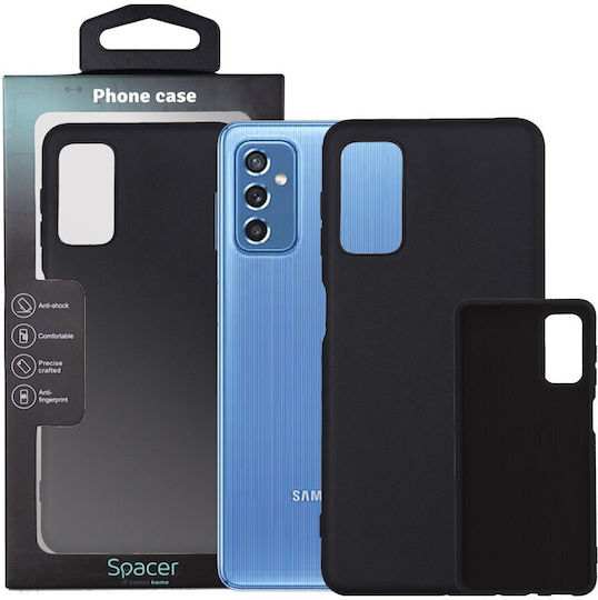 Husă Telefon Spacer Samsung Galaxy M52 5G Spacer Grosime 2 Mm Material Silicon Flexibil + Interior Microfibră Negru sppc-sm-gx-m52-slk
