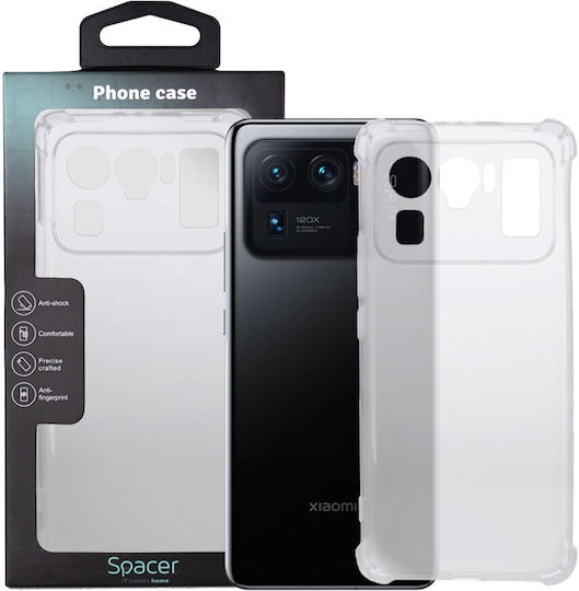 Husă Telefon Spacer Xiaomi Mi 11 Ultra 5g Spacer Grosime 1.5 Mm Protecție Suplimentară Împotriva Șocurilor Pe Colțuri Material TPU Flexibil Transparent sppc-xi-mi-11u5g-clr