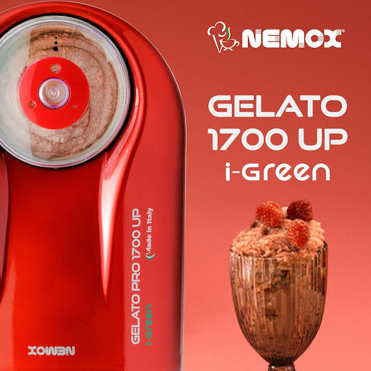 Nemox Gelato Pro 1700 Up i-Green Mașină De Înghețată 1.5lt Roșie