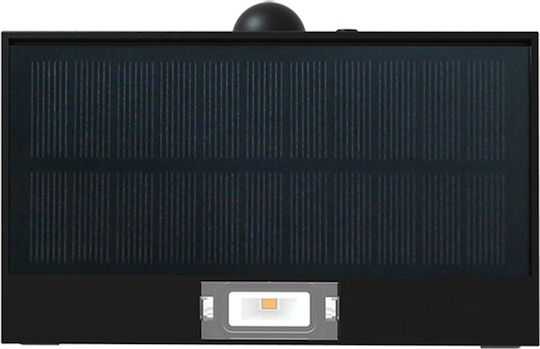 123led Επιτοίχιο Ηλιακό Φωτιστικό 3W 350lm Θερμό Λευκό 3000K με Αισθητήρα Κίνησης IP65