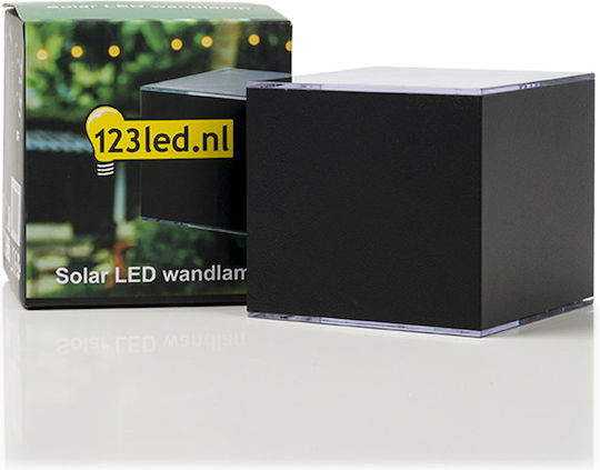123led Wall Mounted Solar Light 20lm with Warm White Light 3000K IP54