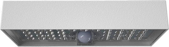 123led Wall Mounted Solar Light 6W 900lm Warm White 3000K with Motion Sensor and Photocell IP65